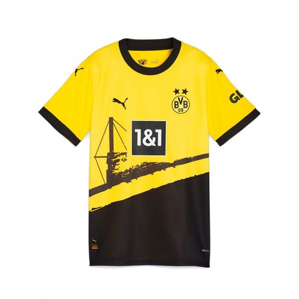 Borussia dortmund maglia da casa femminile maglia da donna prima uniforme da calcio abbigliamento sportivo magliette sportive 2023-2024