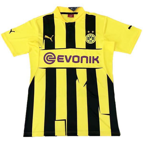 Borussia Dortmund maglia da calcio vintage retro casa del maglietta sportiva da uomo prima maglietta sportiva da uomo 2012-2013