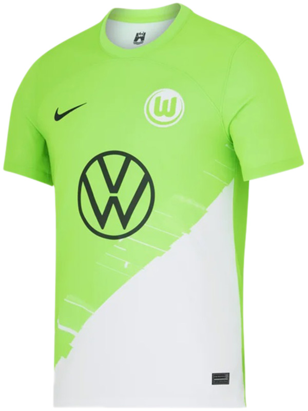 Wolfsburg maglia da casa prima maglia da calcio per abbigliamento sportivo da uomo divisa da calcio 2023-2024