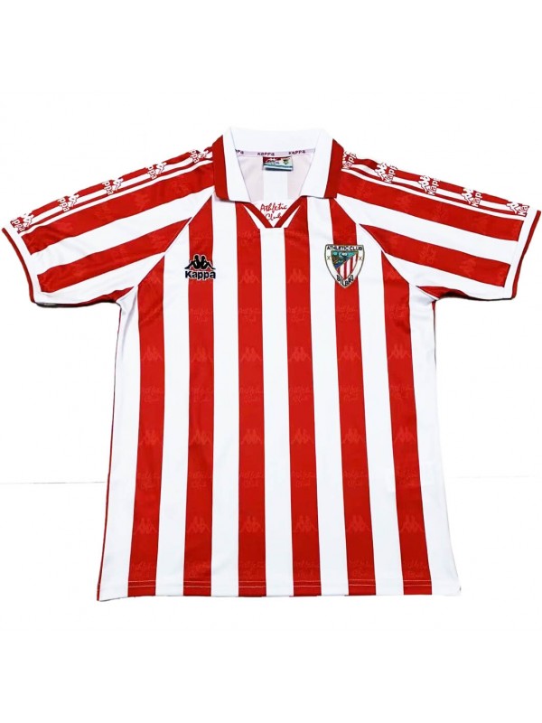 Athletic Bilbao maglia retrò da calcio kit da calcio da uomo maglia superiore 1995-1997