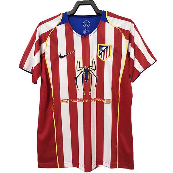 Atletico de Madrid maglia da calcio retrò da casa dell' maillot match prima maglia da calcio sportiva da uomo 2004-2005 
