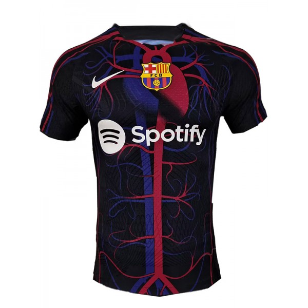Barcelona 125 ° anniversario maglia speciale da calcio per giocatore del divisa da uomo kit da calcio per abbigliamento sportivo blu scuro 2023-2024