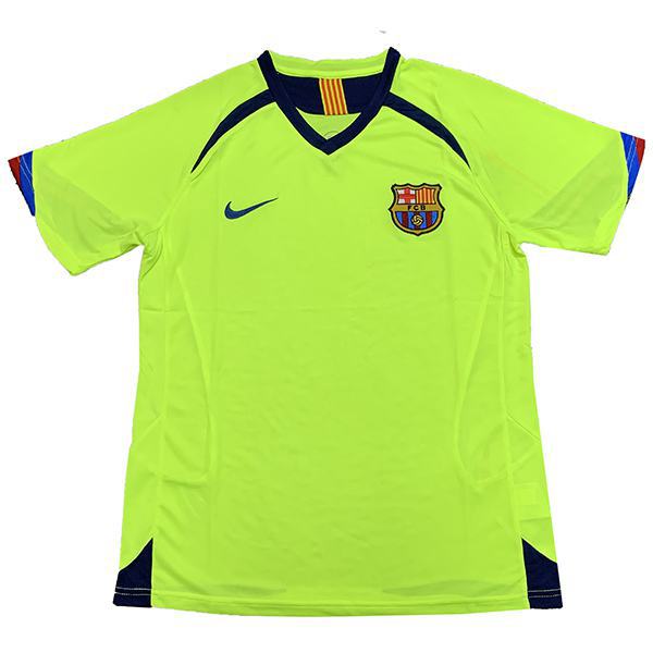 Barcellona maglia da calcio retrò da trasferta del seconda maglia da calcio sportiva da uomo 2005-2006
