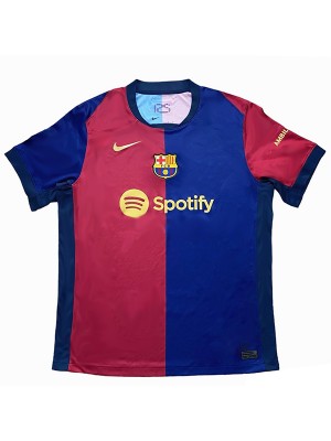 Barcelona maglia da casa uniforme da calcio prima maglia da calcio per abbigliamento sportivo da uomo 2024-2025