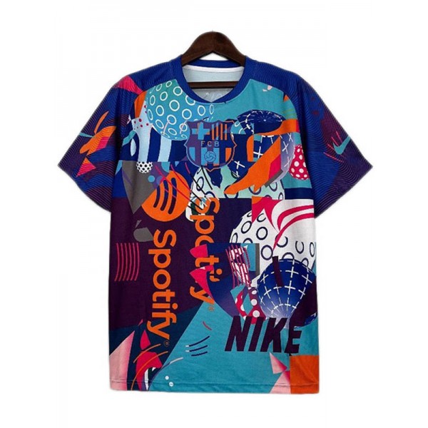 Barcelona edizione speciale maglia uniforme da calcio kit ciano abbigliamento sportivo da uomo magliette sportive da calcio 2023-2024