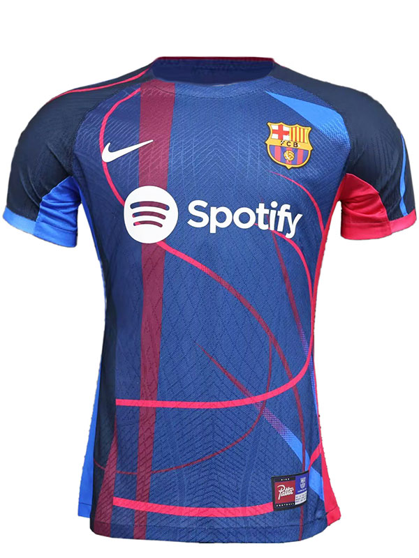 Barcelona maglia da giocatore in edizione speciale uniforme da calcio kit da calcio blu da uomo top maglia sportiva 2023-2024 ​