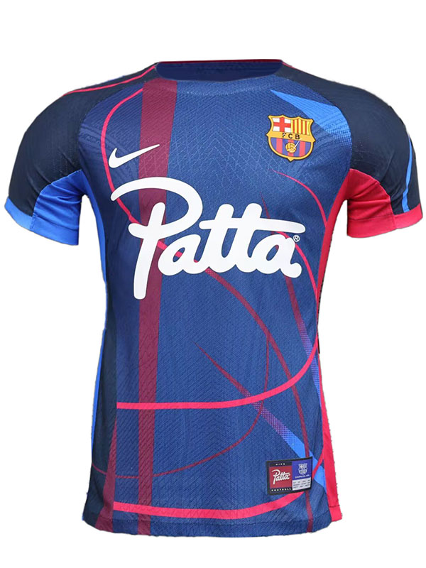 Barcelona maglia da giocatore in edizione speciale uniforme da calcio patta navy kit da calcio top maglia sportiva 2024-2025