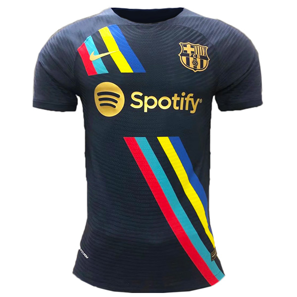 Barcellona maglia da calcio da uomo in jersey versione speciale maglia nera sportiva 2022-2023