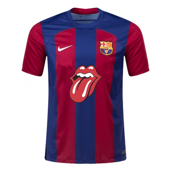 Barcelona x the Rolling Stones edizione limitata maglia da casa uniforme da calcio kit da calcio da uomo maglia sportiva 2023-2024