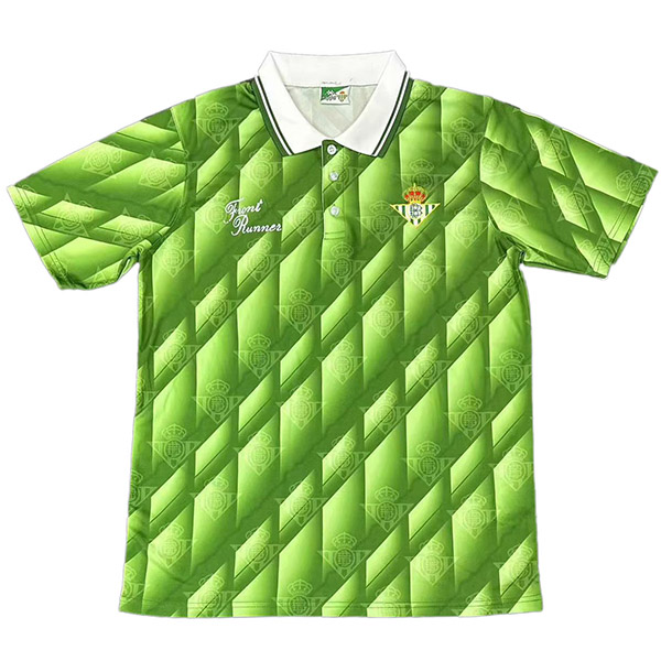 Real betis maglia retrò casalinga uniforme da calcio prima maglia sportiva da calcio da uomo del 1993