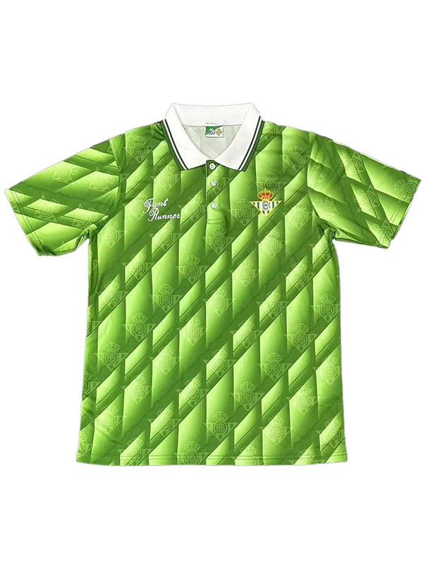 Real betis maglia retrò casalinga uniforme da calcio prima maglia sportiva da calcio da uomo del 1993