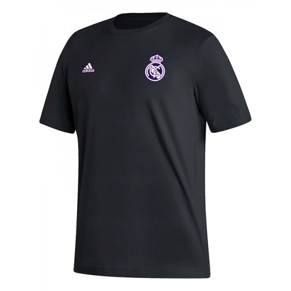 Real madrid 20 vincitori t-shirt casual nera t-shirt coppa campioni 2023