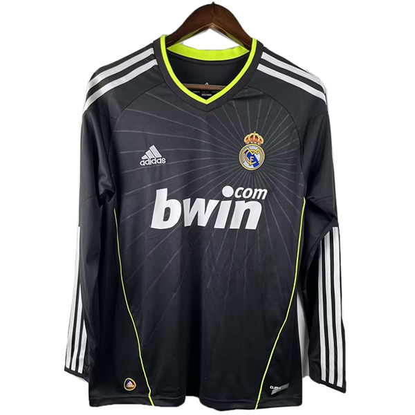 Real Madrid seconda maglia da calcio da uomo in maglia a manica lunga retrò da trasferta del 2010-2011