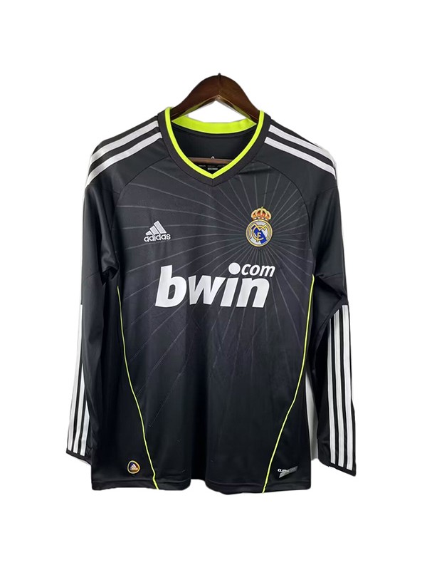 Real Madrid seconda maglia da calcio da uomo in maglia a manica lunga retrò da trasferta del 2010-2011