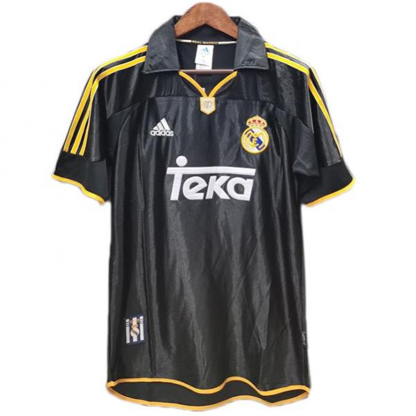 Real madrid away retro soccer jersey maillot match men's sportwear football shirt 1998-1999