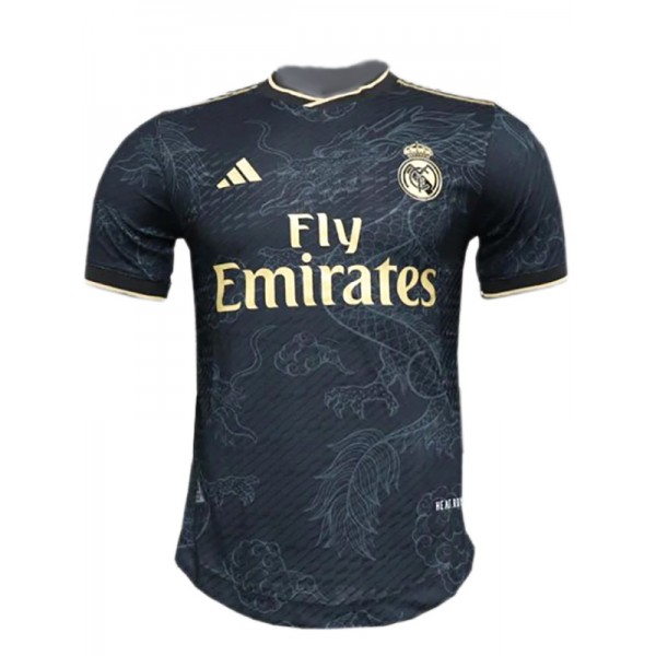Real madrid edizione speciale maglia da calcio uniforme da uomo nero abbigliamento sportivo kit da calcio top camicia sportiva 2023-2024