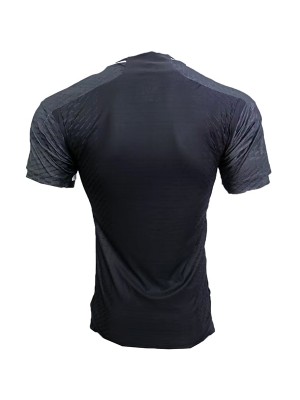 Real madrid versione giocatore speciale maglia uniforme da calcio da uomo top da calcio sport camicia nera 2023-2024
