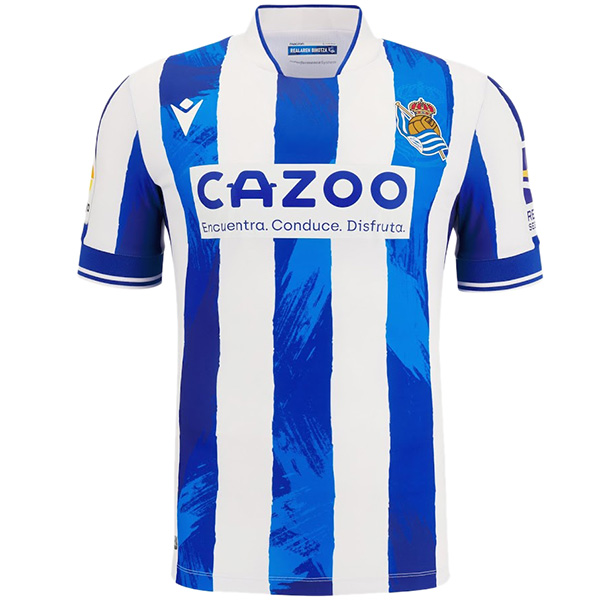 Real Sociedad maglia da casa della prima divisa sportiva da uomo, divisa da calcio, magliette da calcio, maglia sportiva 2022-2023