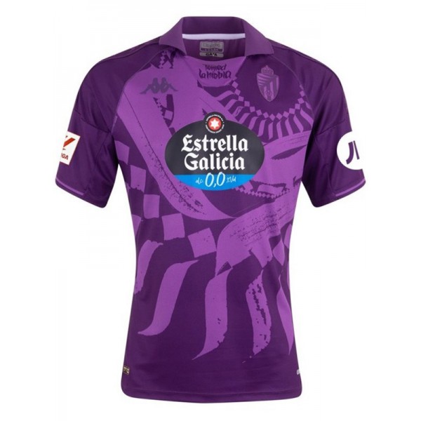 Real Valladolid Promesas trasferta maglia da uniforme da calcio da uomo seconda maglia da calcio per abbigliamento sportivo 2023-2024