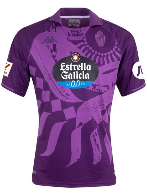 Real Valladolid Promesas trasferta maglia da uniforme da calcio da uomo seconda maglia da calcio per abbigliamento sportivo 2023-2024