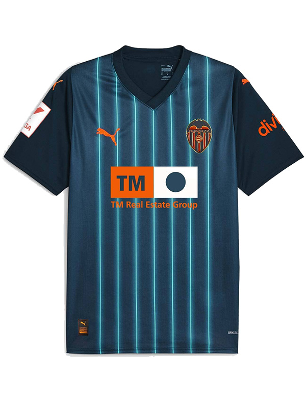 Valencia maglia da trasferta uniforme da calcio da uomo seconda maglia da calcio per abbigliamento sportivo 2023-2024