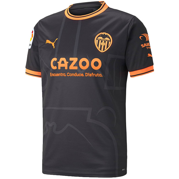 Valencia maglia da trasferta del divisa da calcio da uomo secondo abbigliamento sportivo da calcio top maglia sportiva 2022-2023