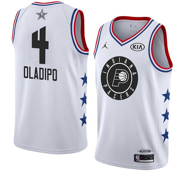 2019 All Star Game Men's Pacers Victor Oladipo White Jersey