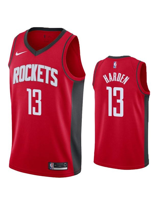 Men's Houston Rockets13 James Harden Red Basketball Swingman Jersey 2019
