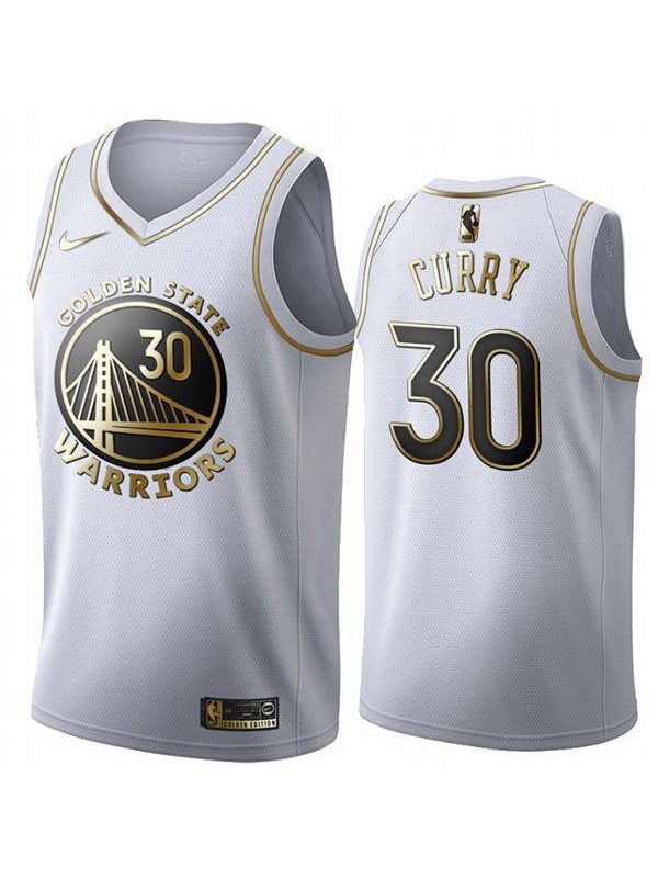 All Star Game Golden State Warriors 30 Stephen Curry White Gold Swingman Basketball Edition Limited Jersey 2020