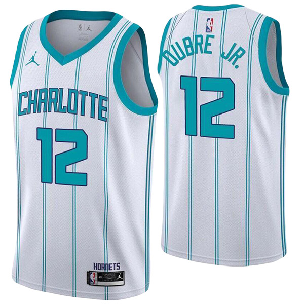 Charlotte Hornets 12 Kelly Oubre Jr. maglia 75a divisa da basket città swingman kit in edizione limitata maglia bianca 2022