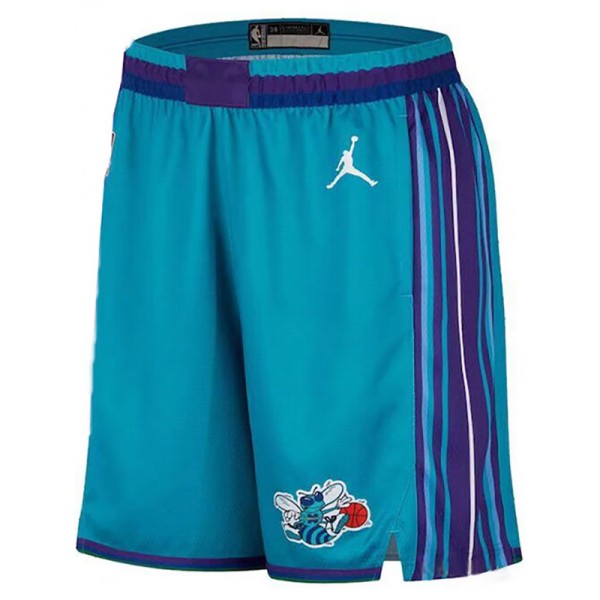 Charlotte Hornets maglia edizione kit da uomo di pantaloncini da basket indaco swingman verde acqua