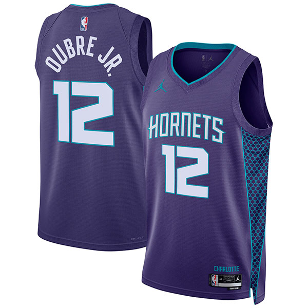 Charlotte Hornets Maglia Kelly Oubre dei 12 viola dichiarazione edizione uniforme da basket maglia swingman limitata 2023