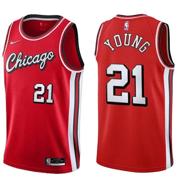 Chicago Bulls 21 Young jersey red basketball uniform swingman kit limited edition shirt 2022-2023
