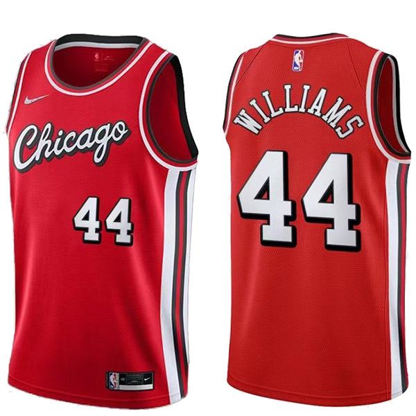 Chicago Bulls 44 Williams jersey red basketball uniform swingman kit limited edition shirt 2022-2023