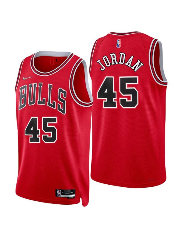 Chicago Bulls 45 Michael jordan jersey città divisa da basket swingman kit maglia rossa edizione limitata 2022