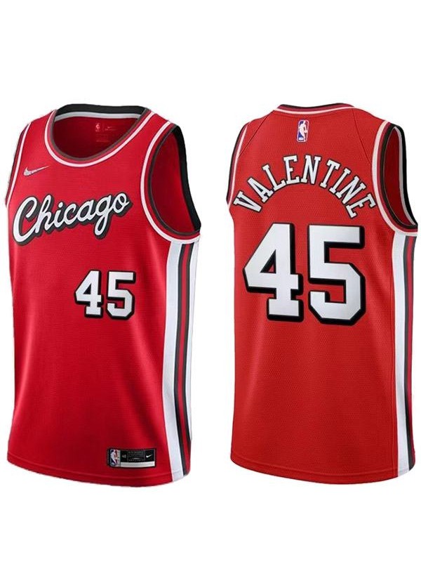 Chicago Bulls 45 Valentine jersey red basketball uniform swingman kit limited edition shirt 2022-2023