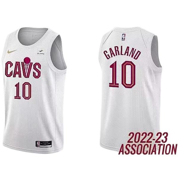 Cleveland Cavaliers 10 Garland maglia dei divisa da basket bianca swingman kit in edizione limitata 2022-2023