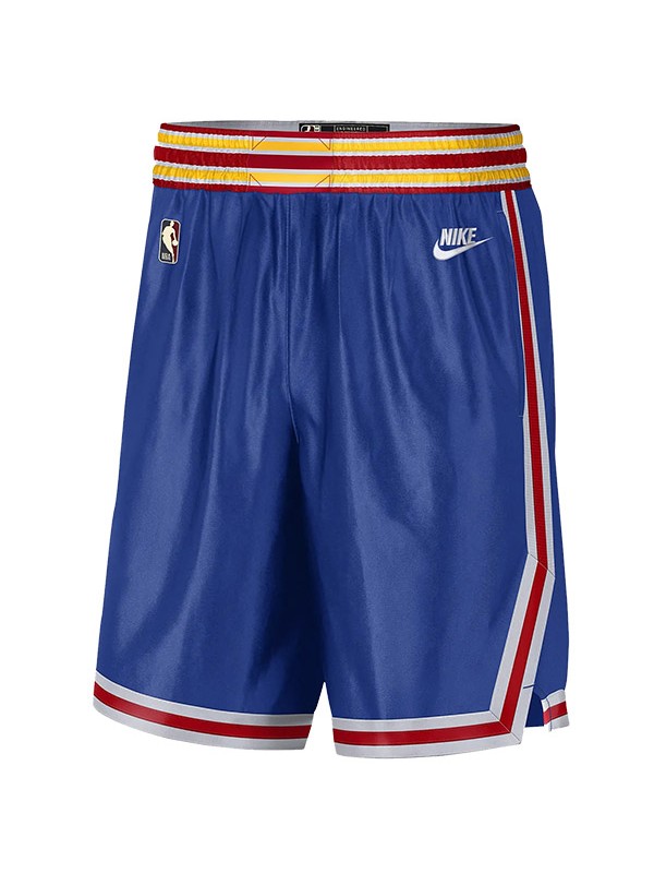 Golden State Warriors maglia edizione pantaloncini blu da basket 75th swingman da uomo limited 2022