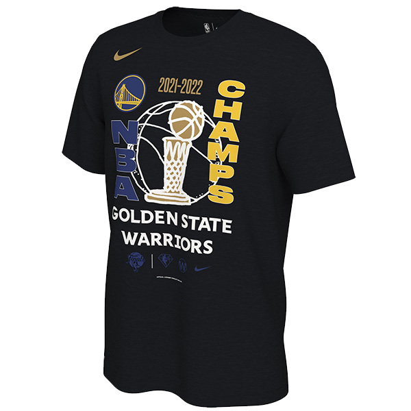 Golden State Warriors maglia nera da spogliatoio 2022 NBA champions kit