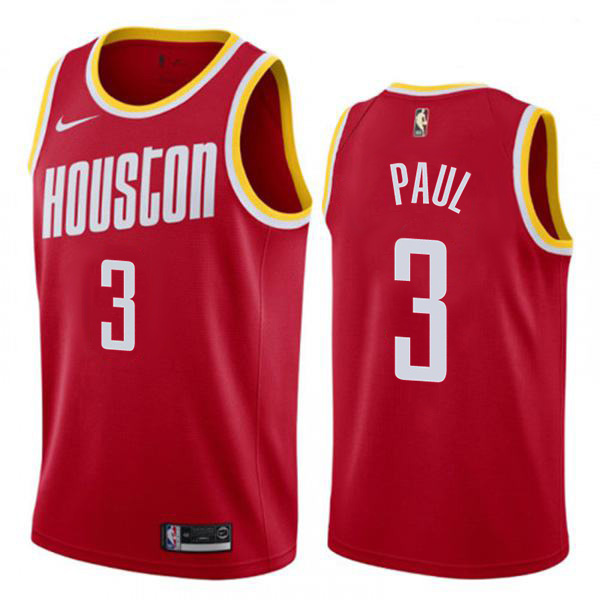 Houston Rockets Chris Paul 3 swingman jersey men's basketball statement edition limited vest red 2021