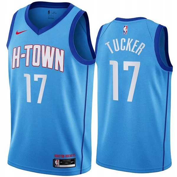 Houston Rockets Tucker 17 swingman jersey men's basketball statement edition limited vest blue shirt 2023