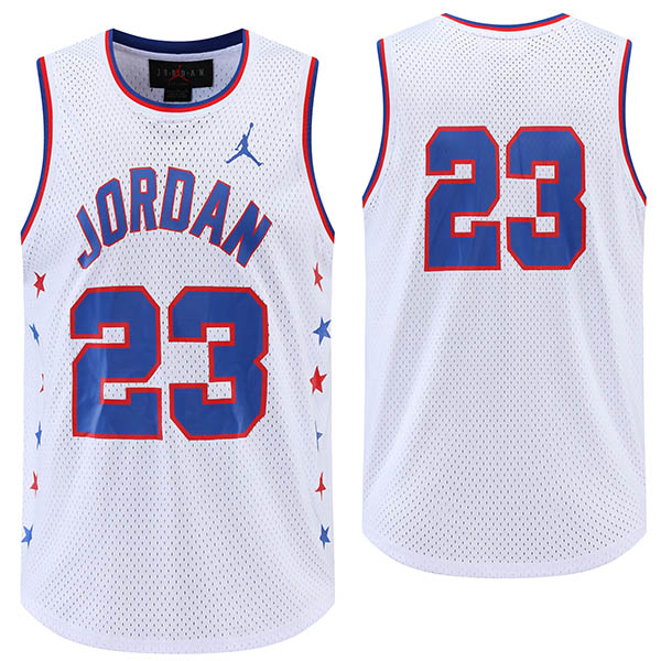 Jordan 23 jersey the city basket uniforme swingman kit maglia bianca edizione limitata 2022