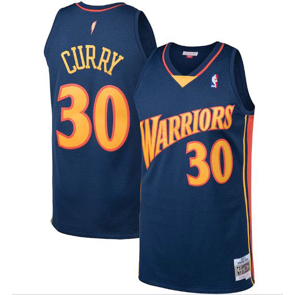 Jordan Golden State Warriors Stephen Curry jersey unisex swingman uniform city edition kit navy shirt 2009-2010