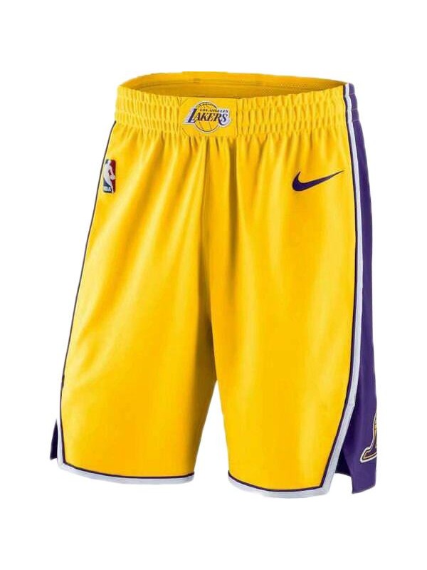 La lakers just don basketball uniforms shorts yellow 2020-2021