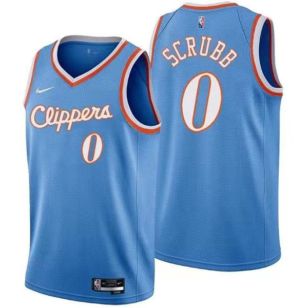 Los Angeles Clippers 0 Scrubb jersey blue basketball uniform swingman kit limited edition shirt 2022-2023