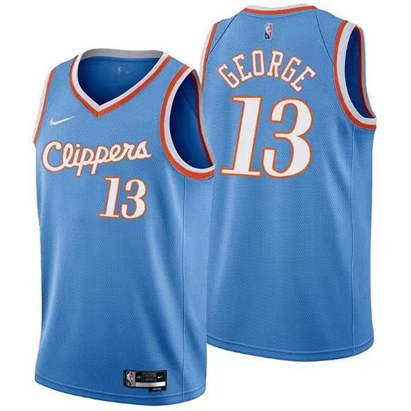 Los Angeles Clippers 13 George jersey blue basketball uniform swingman kit limited edition shirt 2022-2023