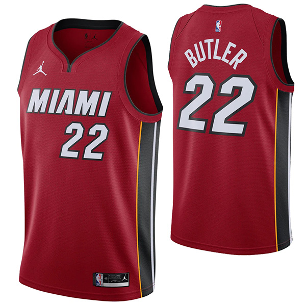 Miami Heat 22 Jimmy Butler jersey maglia da basket da uomo divisa da basket swingman in edizione limitata maglia rossa 2022