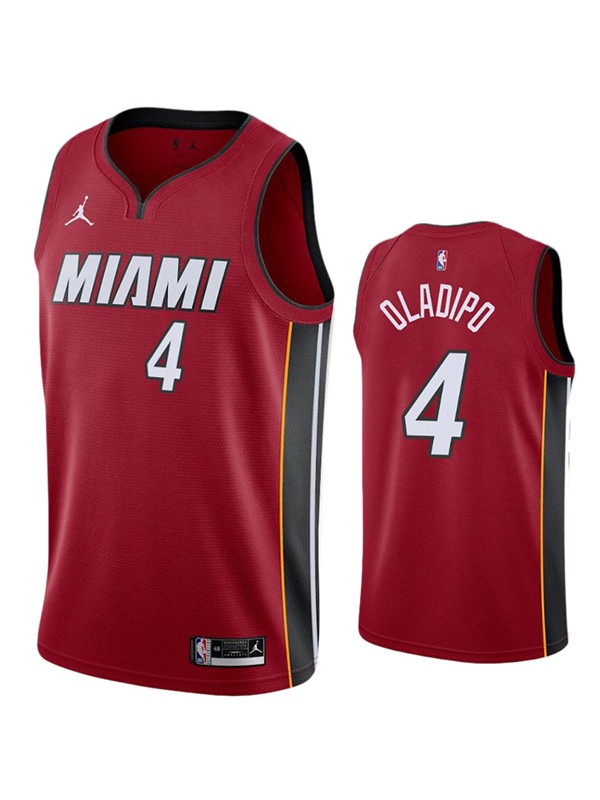 Miami Heat maglia 4 Victor Oladipo maglia da basket da uomo divisa da basket in edizione limitata maglia rossa 2022