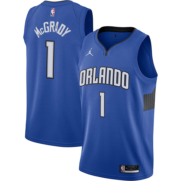 Maglia da basket da uomo Orlando Magic 1 Tracy McGrady maglia da basket da uomo in edizione limitata maglia blu 2022