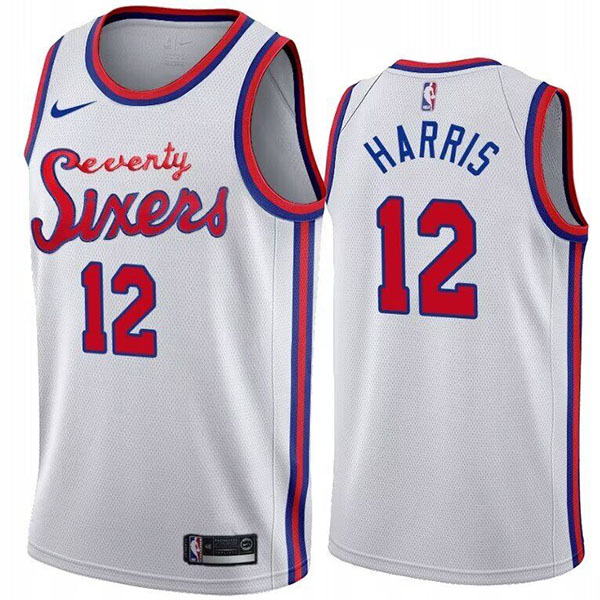 Philadelphia 76ers Tobias Harris 12 jersey men's white the city basketball uniform swingman limited edition vest